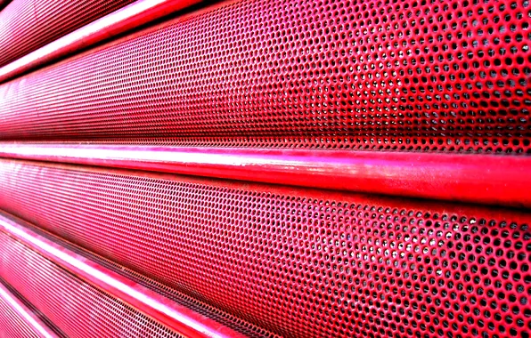 Picture metal, red, pattern