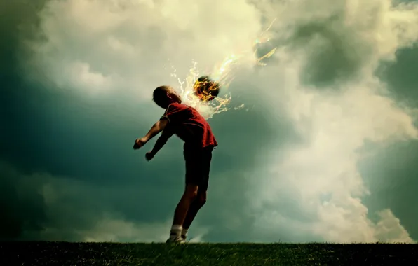 Fiction, fire, football, the ball