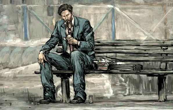 Loneliness, birthday, art, shop, Keanu Reeves
