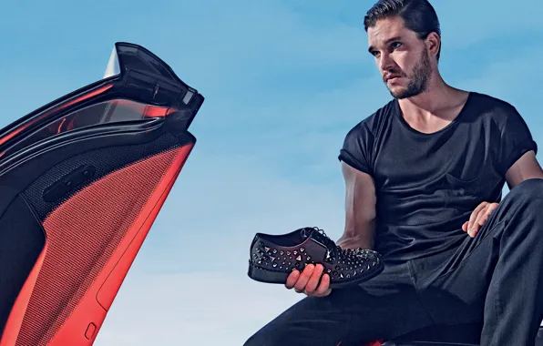 Photoshoot, brand, Kit Harington, Jimmy Choo