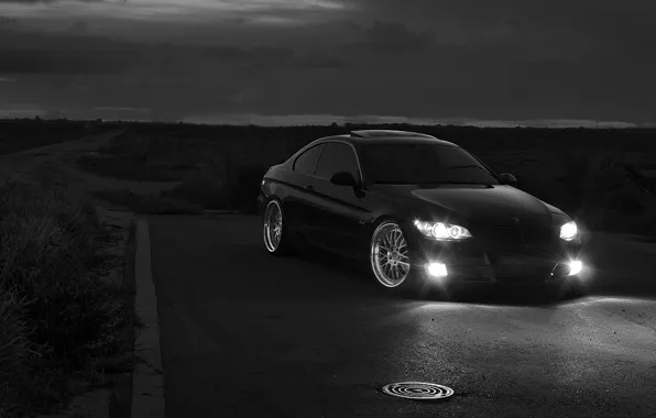 Picture tuning, black and white, bmw 335i