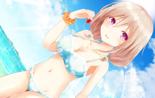 Girl, Summer, Strawberry