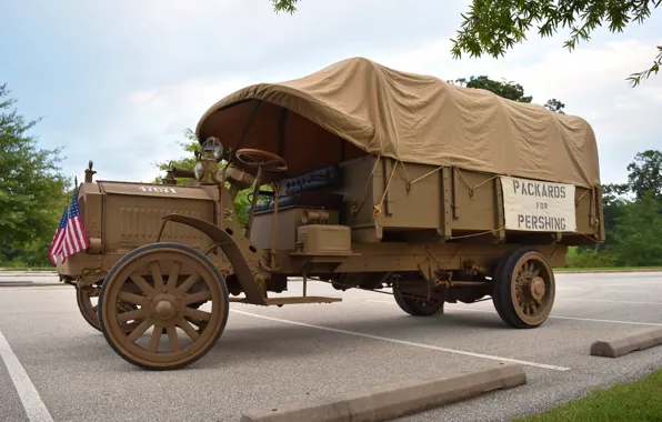 Retro, truck, 1918, Packard Truck