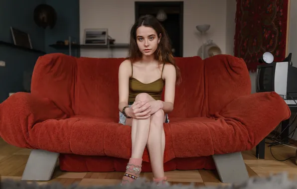 Picture shorts, freckles, legs, sponge, the beauty, Aleks Five