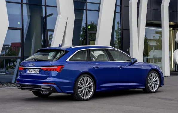 Glass, blue, Audi, 2018, universal, A6 Avant