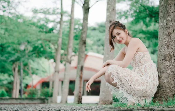 Look, girl, dress, Asian, cutie