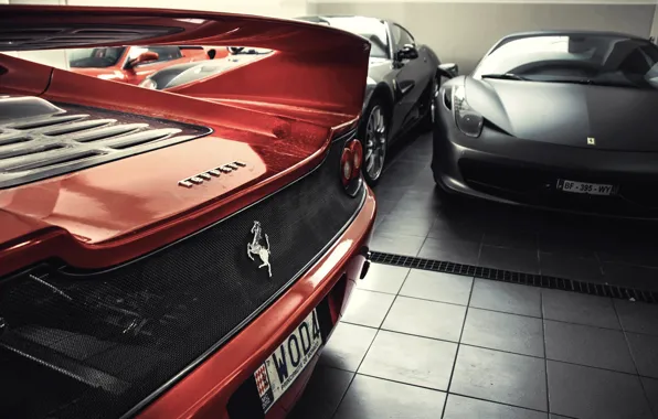 Red, silver, Ferrari, silver, red, Ferrari, 458, italia
