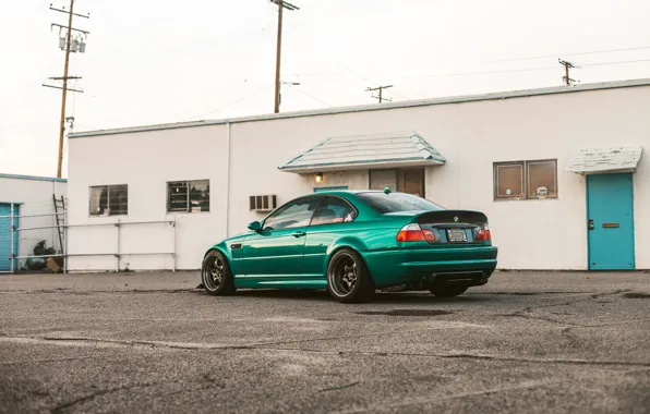 Green, E46, M3, Power line