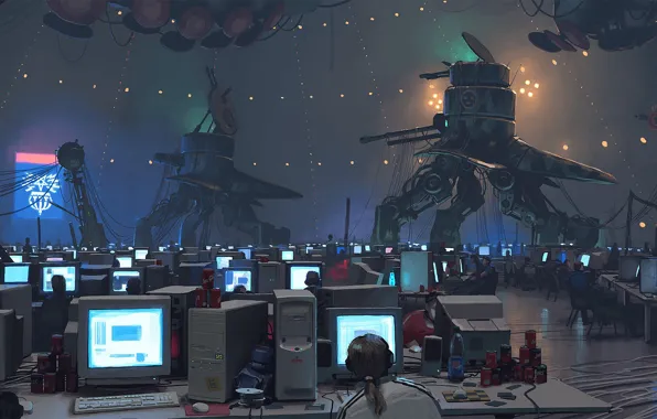 Network, art, computers, hackers
