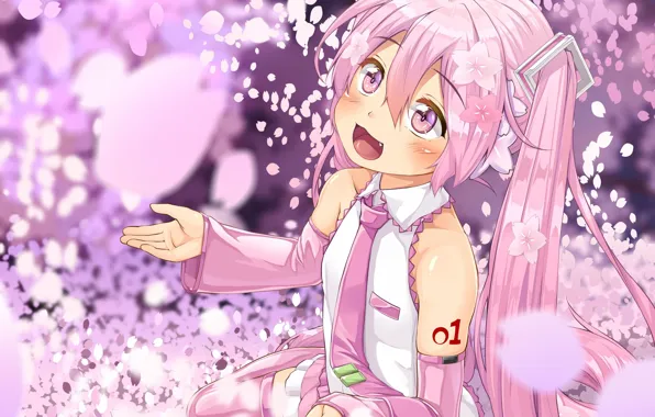 Vocaloid, hatsune miku, sakura, mike