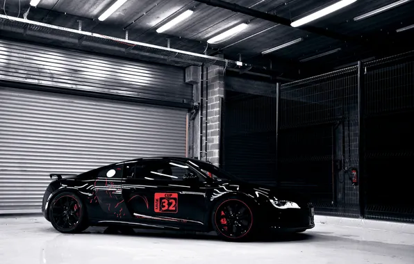 Picture Audi, sport, black, tuning, V10