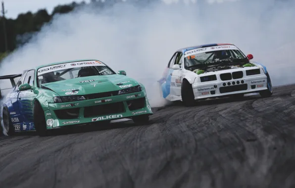 Picture bmw, nissan, drift, silvia