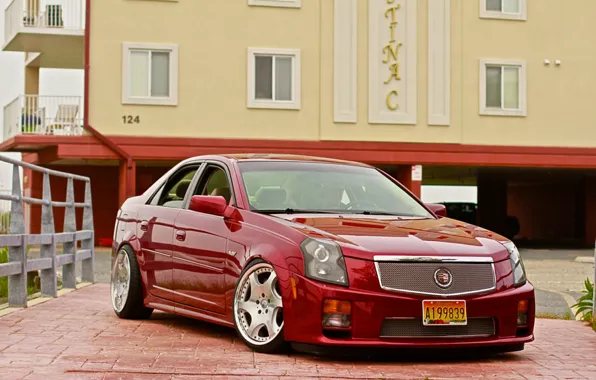 Cadillac, yard, Cadillac, drives, chrome, CTS-V