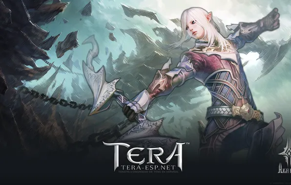 Girl, Ruins, Elf, Tera, Tera Online, High Elves, Archer