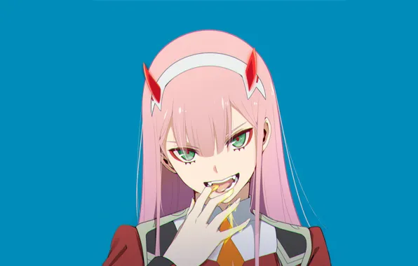 Look, girl, hand, honey, 002, Darling In The Frankxx, Cute in France, Zero Two