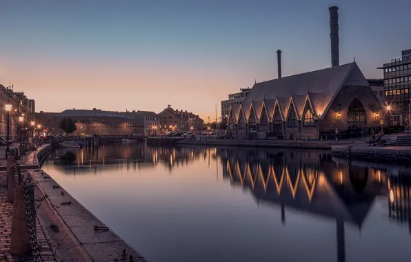 Picture the city, the evening, Sweden, Gothenburg