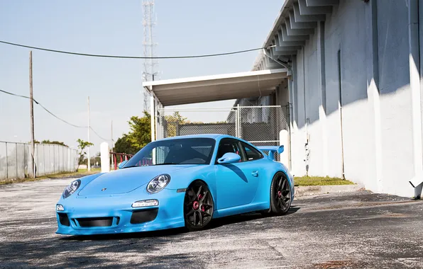 Picture City, Blue, cars, auto, supercars, Cars wall, Porshe GT3 RS