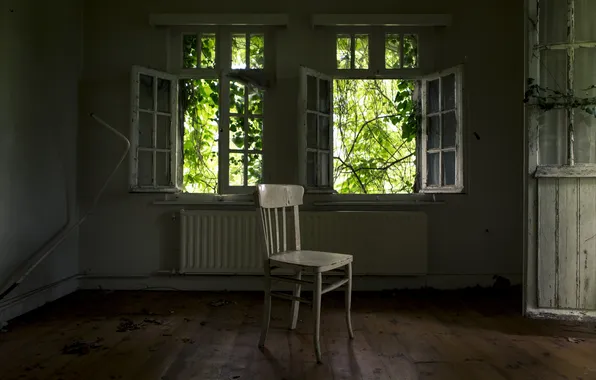 Picture room, Windows, chair