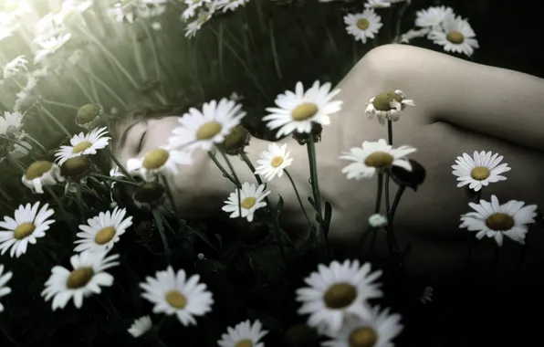 Picture flowers, mood, guy