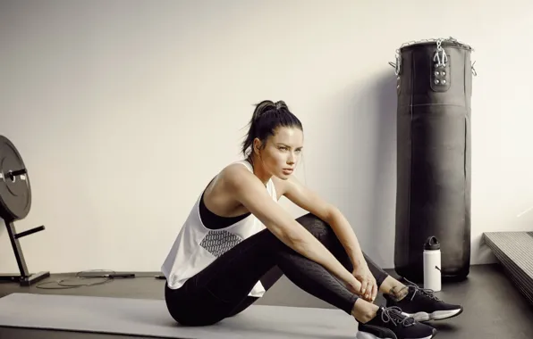 Look, makeup, figure, Adriana Lima, Adriana Lima, hair, look, Hair