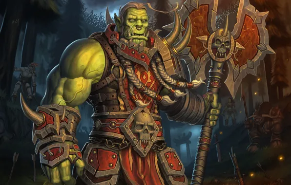Picture Forest, World of Warcraft, Fantasy, Blizzard, Art, Orc, Game, WarCraft