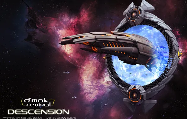 Space, stars, the portal, spaceship, d'mok revival, descension