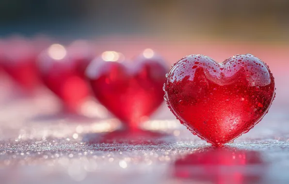 Love, holiday, heart, heart, hearts, heart, Valentine's Day, AI art