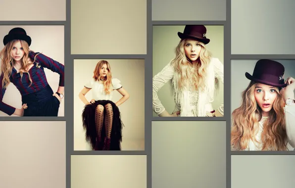 Picture girl, collage, actress, Chloe Grace Moretz, Chloë Grace Moretz, Chloe Grace Moretz, Chloe Moretz
