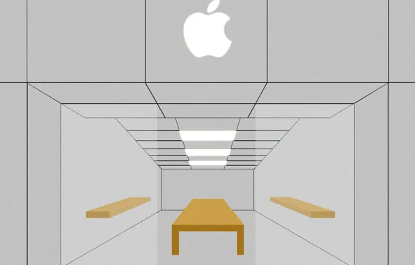 Vector, apple, minimal, apple store, store