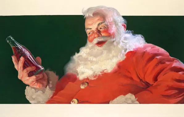 Picture advertising, New year, Santa Claus, Santa Claus, Coca cola, Coca Cola
