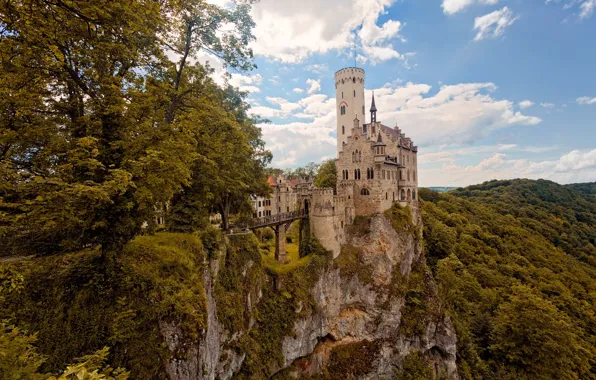 Mountains, nature, castle