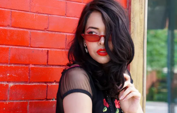 Picture style, glasses, Cecilia, face, model