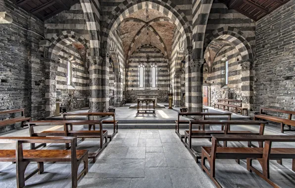 Italy, church, Cinque Terre