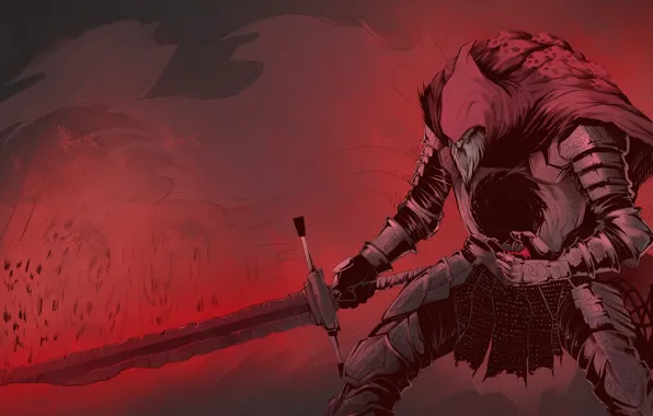 Picture sword, warrior, undead