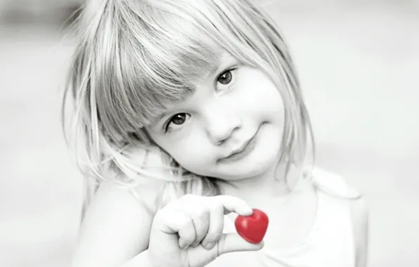 Picture mood, girl, heart