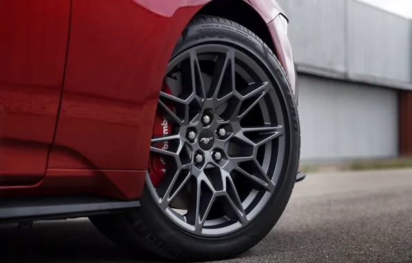 Mustang, Ford, close-up, wheel, 2024, Ford Mustang GT Convertible