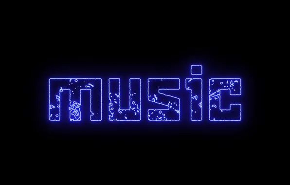 Text, letters, music, the inscription, Wallpaper, neon, music, font