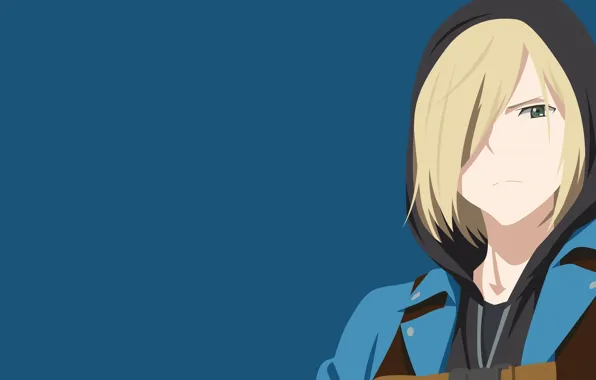 Look, background, hood, bangs, Yuri on the ice, Yuri Plesetskiy, Yuri On Ice