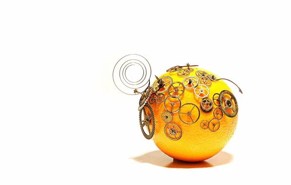 Macro, background, clockwork orange