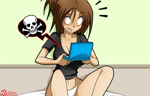 Sexy, background, skull, sexy, comics, Eric, JaGo, Erika