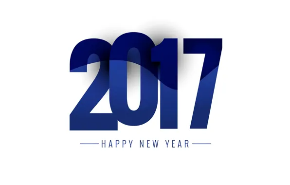 Text, new year, the volume, the number, postcard, 2017