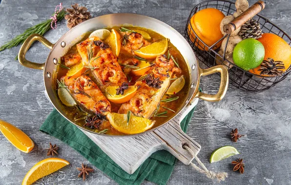 Soup, citrus, dish, seafood, Asian cuisine