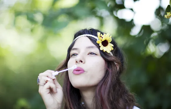 Summer, girl, portrait