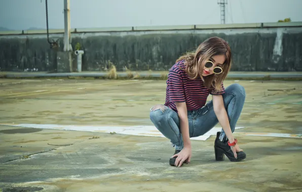 Picture look, girl, pose, style, beauty