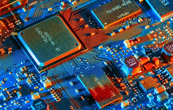 Picture electronics, electronic components, microprocessor, electrical circuit