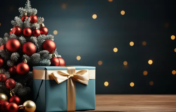 Tree, Christmas, gifts, New year, Christmas, tree, decoration, gift boxes