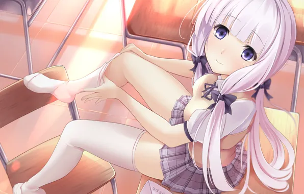 Picture girl, stockings, Golf, Azur Lane