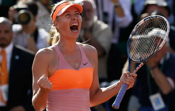 Picture victory, Maria Sharapova, the final, champion, Roland Garros 2014