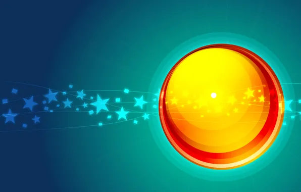 Picture stars, light, circles, pattern, color