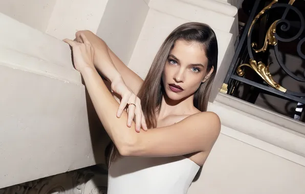 Look, girl, wall, model, makeup, figure, hairstyle, hair